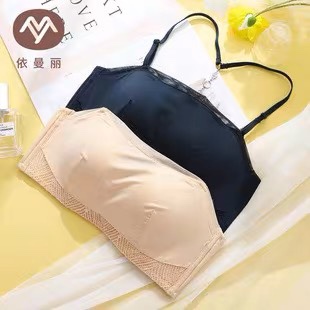 依曼丽薄款防走光抹胸舒适聚拢光面无钢圈美背YA20621软钢圈18132
