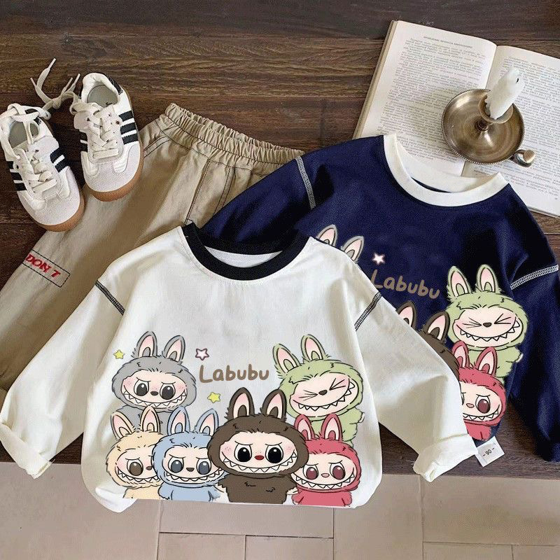 男女童儿童纯棉卡通拉布布T恤