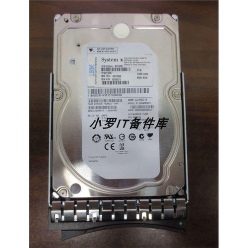 90Y8567 90Y8568 1TB SAS 3.5  7.2k X3650M4 M5 服务器硬盘