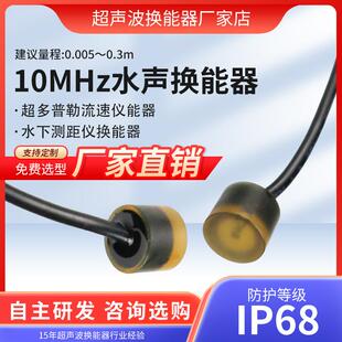 多普勒流速仪探头DYW-10M-01B超声波水下测距换能器10MHz