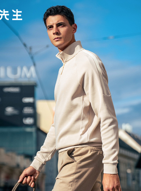 MrBu布先生半拉链立领加厚t恤上衣2025秋冬新款保暖长袖男BT16879