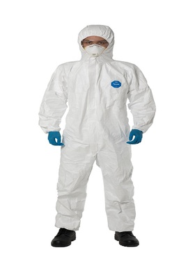 杜邦白色防护服防护级别5&6类/D级  GB24539-2021防放射性颗粒物