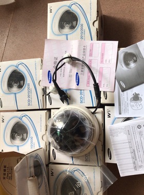 原装正品 三星1/33mm 定焦彩色半球摄像机 600线 SCD-2010P