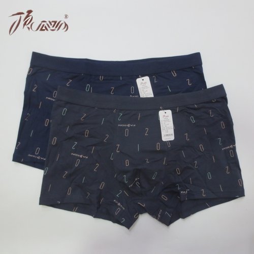 顶瓜瓜数字印花平角全棉男内裤