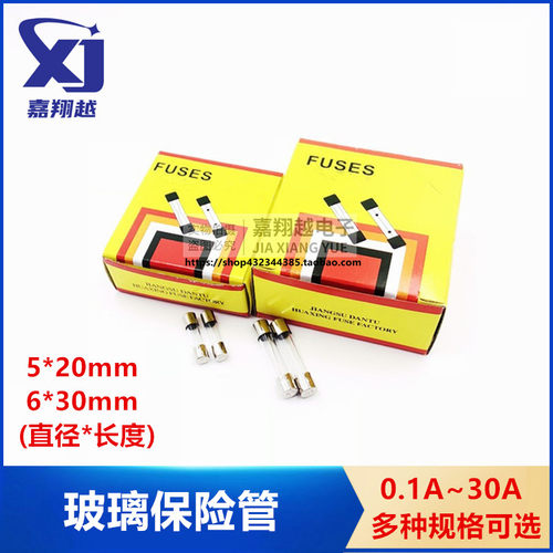 JXY玻璃保险管丝5X202.5A30A