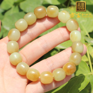 市场价2万元现2980元回馈新疆且末料细润糖白玉12mm老型珠手串A6