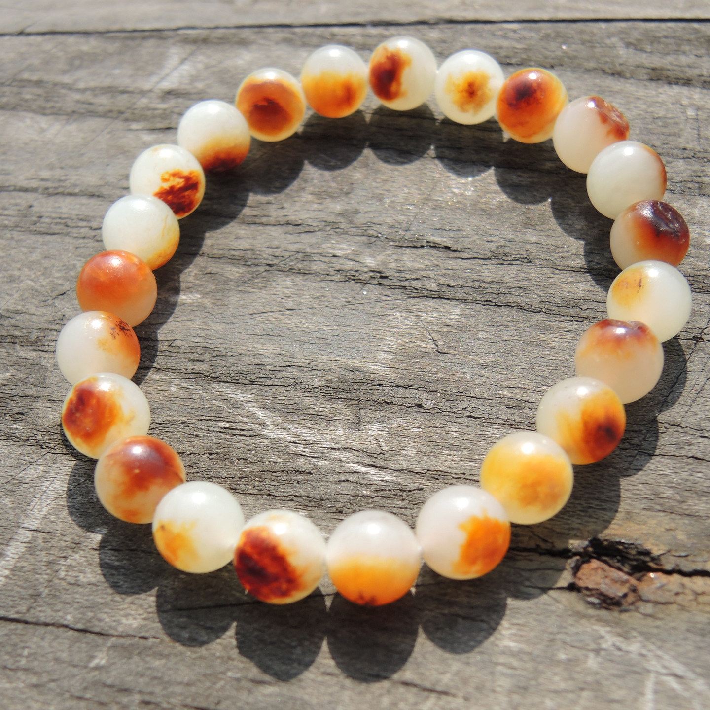 春节巨漏方言品牌聚红油皮羊脂玉籽料高脂高润皮色精品籽料手链R