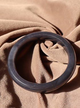 青海料细腻油润帝王紫卡56mm手镯