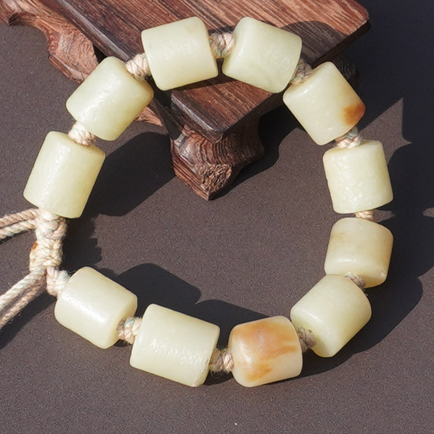 方言企业新疆糖白玉老光工艺桶珠