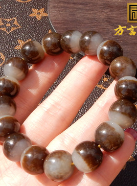 新疆且末料红糖玉12mm老型珠手链