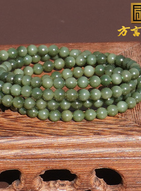 细腻油润沙枣青籽一细料猫眼手串