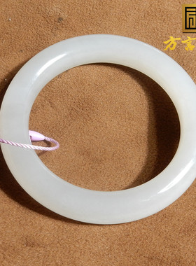 老坑昆仑料紫罗兰精美正圈手镯