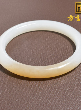 方言手镯和田玉糖羊脂白玉高油