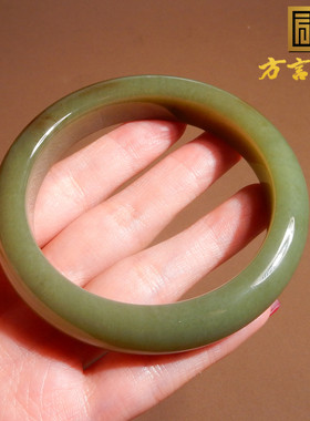 新疆且末青黄口带糖59mm精品手镯