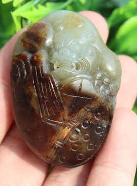 市场价1.5万元亏本1560新疆老熟如酥红沁油润籽料貔貅吊坠挂件A8