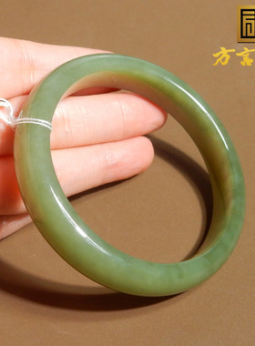 方言新疆且末老坑青黄口57mm手镯