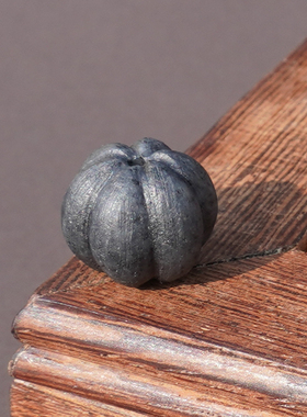 方言和田玉放巨漏新疆细腻油润南瓜纹青花籽料14mm瓜珠DIY配饰A6