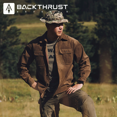 【回马枪防务】原创灯芯绒重磅战术风户外通勤衬衫衣