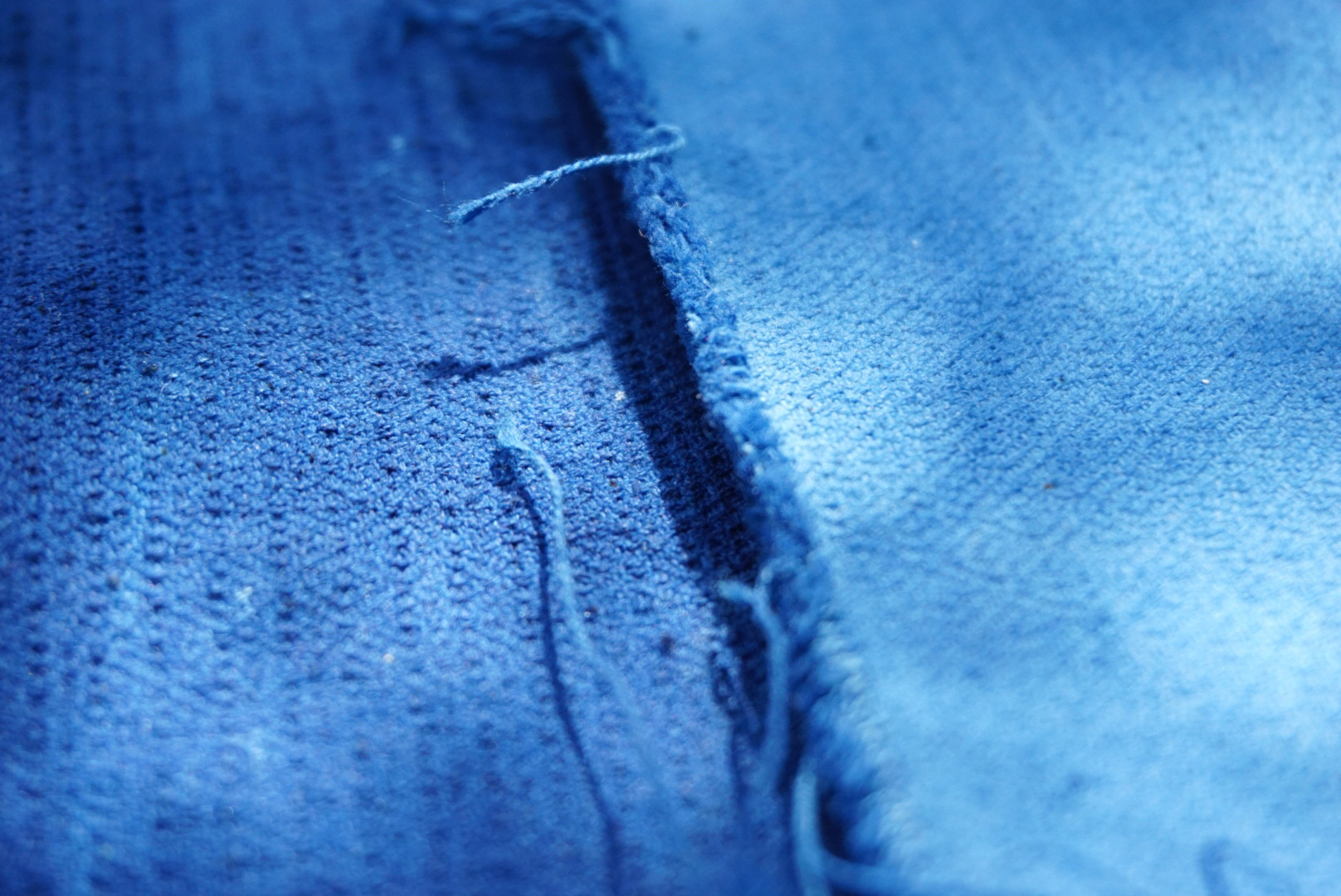 纯手工回字纹土布手织布蓝染植物染草木染坯布纯棉手捻纱老粗布