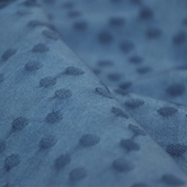 纯手工植物染色纯棉提花波点面料衬衫 面料