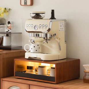 台面咖啡机置物架水杯吧台抽屉式 茶包马克杯防尘杯子厨房微波炉架