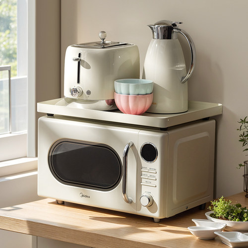 微波炉分层板置物架厨房台面调味料收纳多功能家用电饭煲烤箱架子