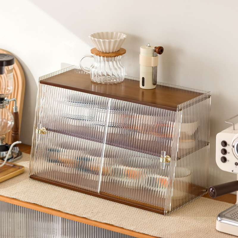 防尘杯子收纳置物架杯架水杯储物架茶具茶杯架咖啡杯马克杯收纳盒