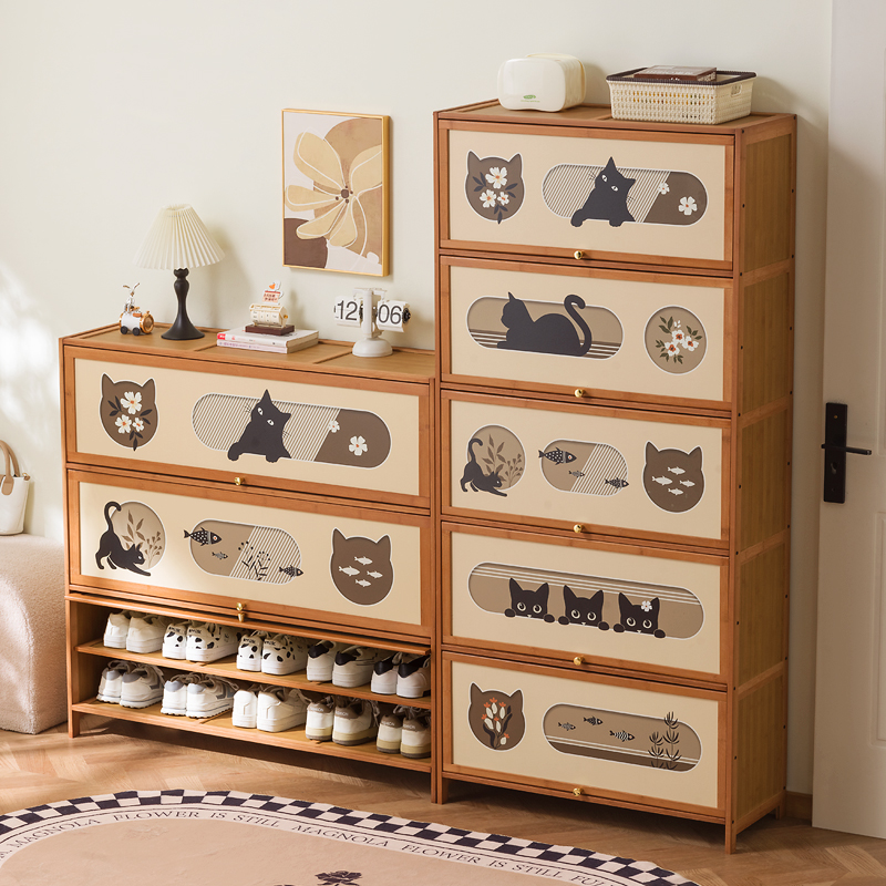 十一维度大容量翻门防尘鞋柜