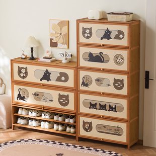 架子多层简易置物2025新款 鞋 柜家用门口入户收纳柜一体靠墙玄关鞋