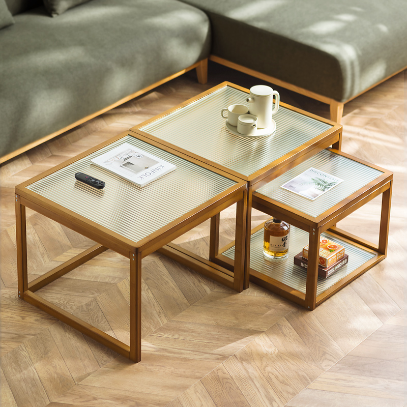 十一维度长虹玻璃茶几组合