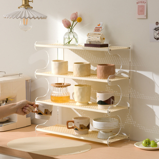 杯架轻奢高级感餐桌杯子收纳架餐边柜吧台马克杯展示架水杯置物架