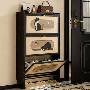 17cm超薄翻斗鞋 柜家用入户一体门口靠墙收纳走廊小户型极窄玄关柜