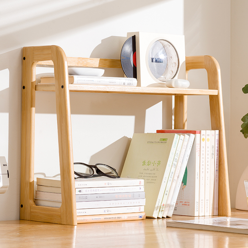 桌面置物架桌上书架家用学习书桌多层办公室工位收纳展示架分层架