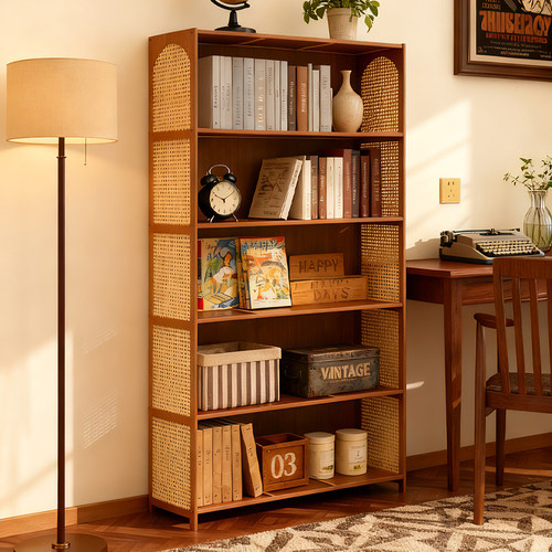 十一维度中古风塑藤书架