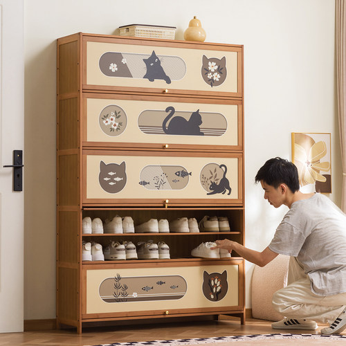 十一维度大容量翻门防尘鞋柜