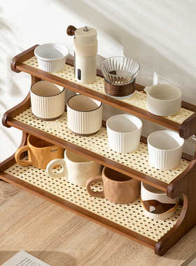 杯架置物架餐桌台面杯架子桌面茶杯水杯咖啡杯茶具收纳桌上放杯子