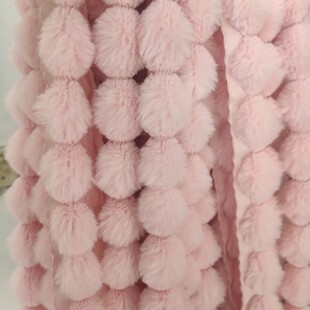 仿兔毛毛球条鞋帽箱包diy配饰毛毛边条服装辅料皮草 唐装汉服斗篷