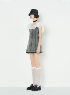 专柜正品春夏淑女N22B2002周末牛仔连衣裙3280元