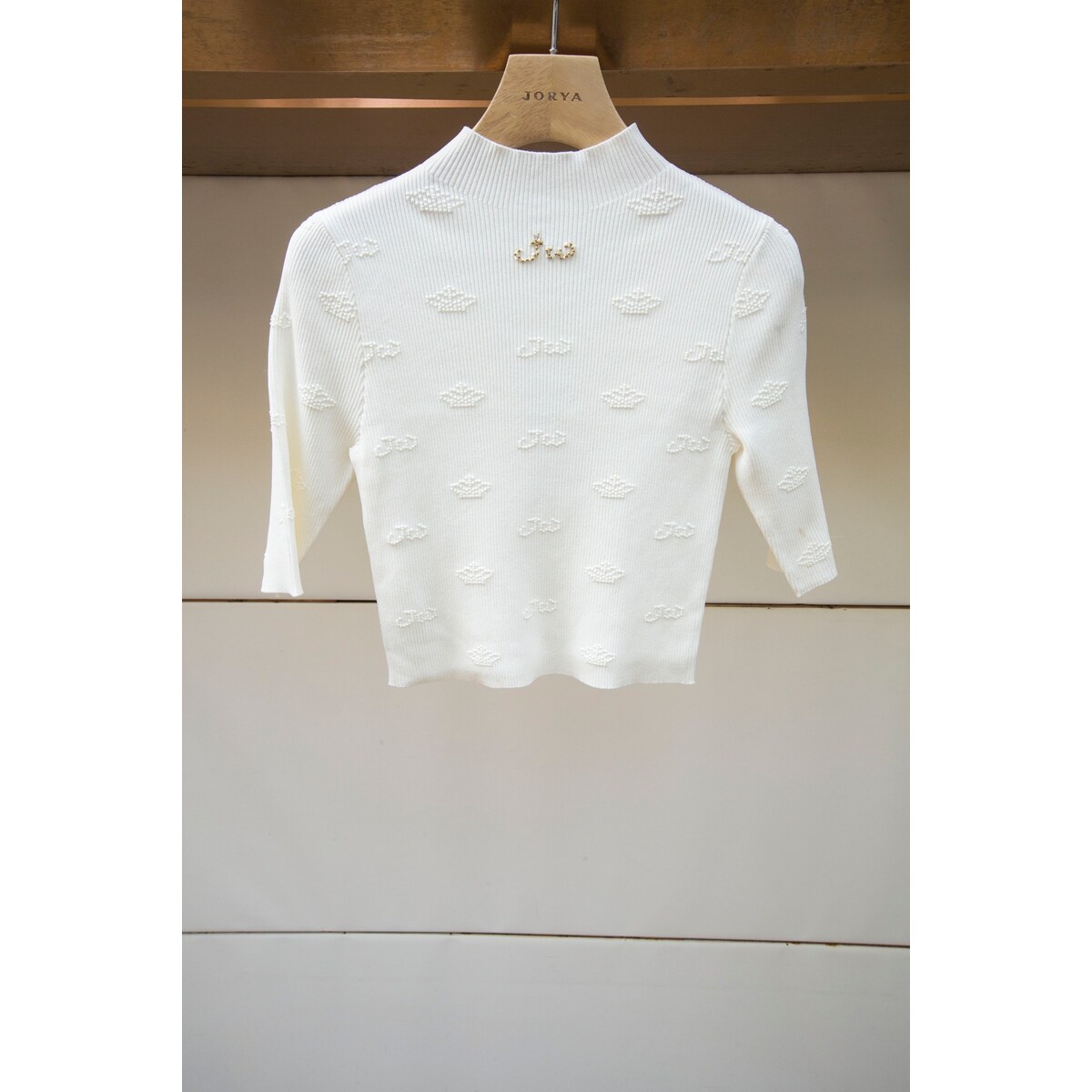 JORYA weekend专柜正品春夏高领EJWDAQ28针织衫1380元
