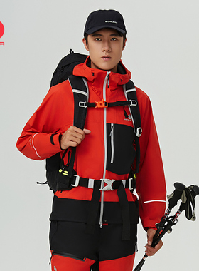 【铠】SCALER思凯乐户外硬壳冲锋衣男女25款3L防水外套徒步登山服