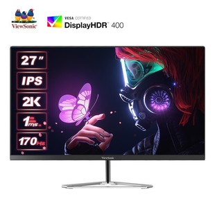 PRO 显示器 FPS电竞游戏 IPS音响 170hz ViewSonic优派VX2780