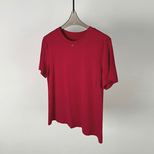 上衣 修身 简约正肩基础款 棉质t恤女2026新今年流行高级感春夏短袖