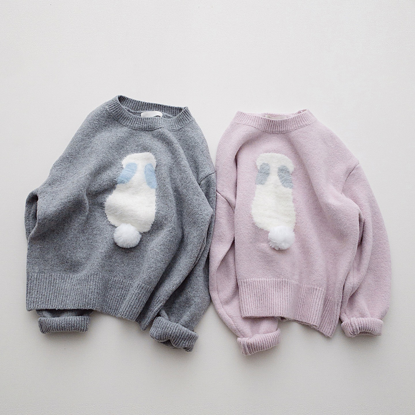 TOMATO SHOP 减龄兔子宽松显瘦毛衣女2025秋季新款设计感软糯上衣