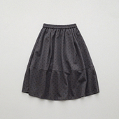 番茄自制灰色爱心毛呢半身中裙女秋冬小个子高腰遮胯A字蓬蓬短裙