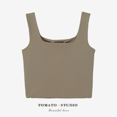 TOMATO 吊带裹胸内搭打底 抹胸背心女外穿短款 SHOP BI入美背短款