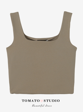 TOMATO SHOP BI入美背短款抹胸背心女外穿短款吊带裹胸内搭打底