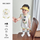 男宝宝背心连体衣可爱洋气满月百天哈衣夏季 婴儿衣服夏装 2025新款