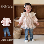 女童春装 外套 1岁女宝宝春秋套装 洋气2儿童衣服女孩春季 可爱小童装