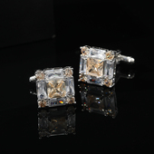 扣衬衣袖 衬衫 西装 男女款 法式 袖 扣方形水晶袖 钉男士 扣