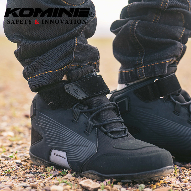 komine四季摩托车骑行鞋男女防水透气轻便舒适TPR防摔防护BK-088